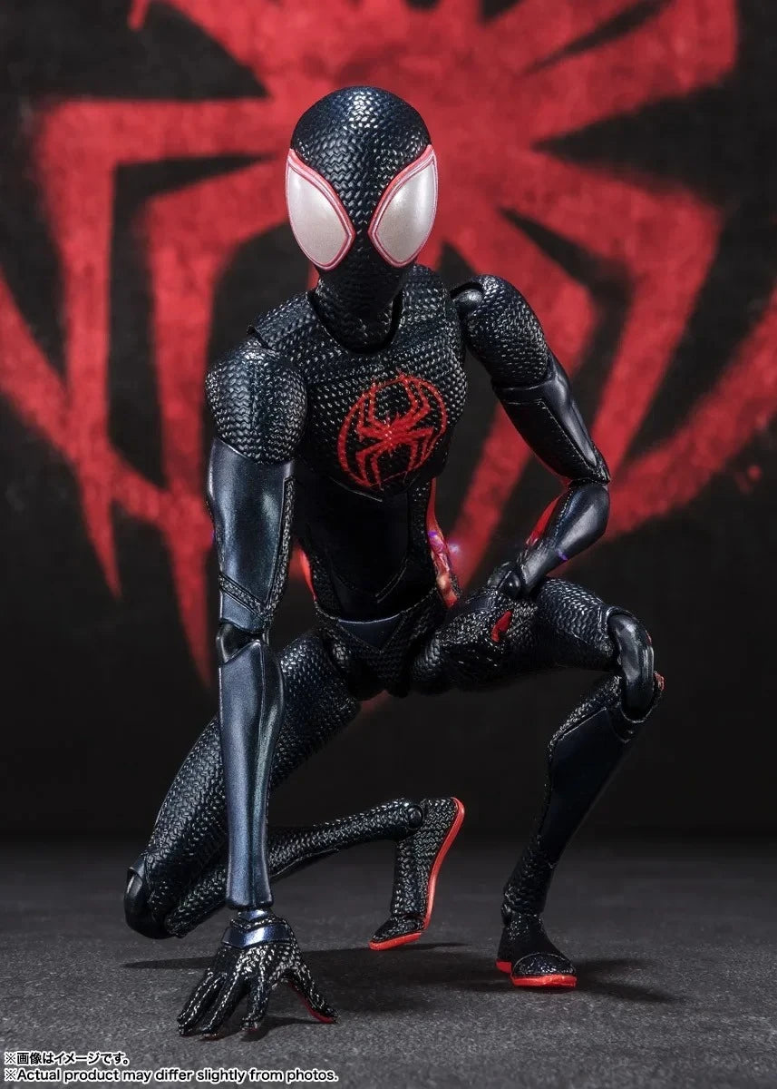 100% Original Bandai Shf Sh Figuarts  Across The S Miles Morales Gwen 1610 Rooftop Edition Action Figure