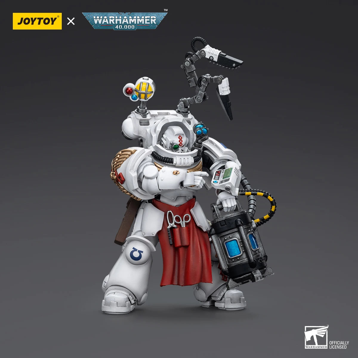 JOYTOY Warhammer 40K Uitramarines Apothecary Biologis Action Figures Model Collection Original Doll Decoration Gift Garage Kits