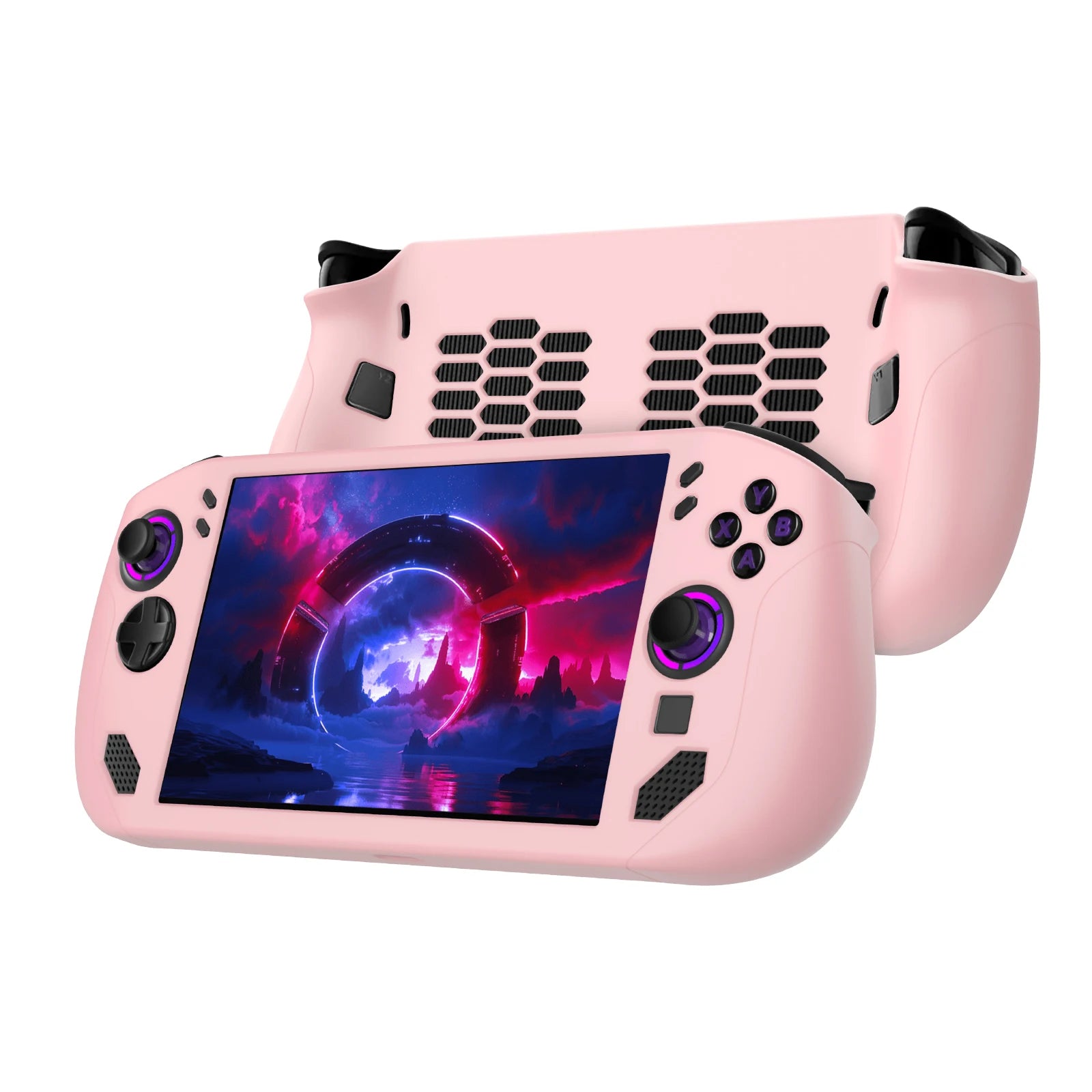 Silicone Case for Legion GO S Game Console Shockproof Anti-Drop Protective Cover Game Accessories Black White Pink