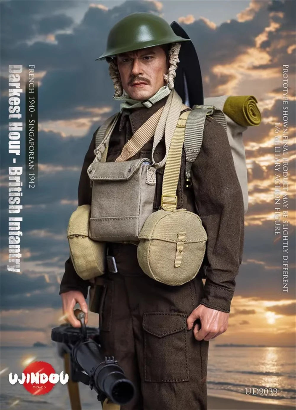 In Stock 1/6 UJINDOU UD9039 WWII British Soldier Doll New Version Full Set Action Figure For Fans Collect