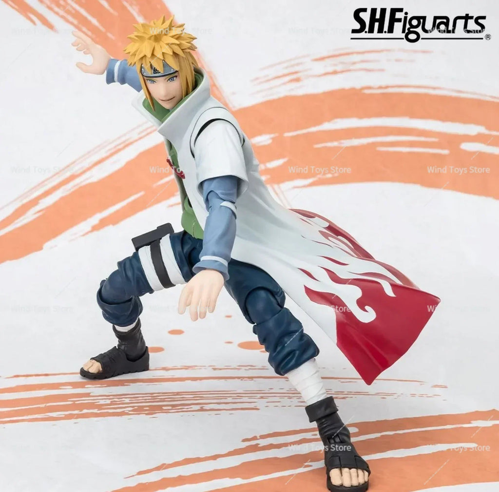 Bandai SH Figuarts Shf Naruto Shippuden Minato Namikaze Narutop99 Edition Anime Action Figures Toys Models Figure Collector