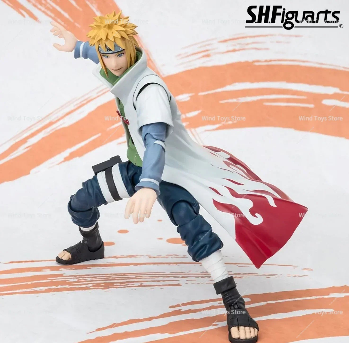 Bandai SH Figuarts Shf Naruto Shippuden Minato Namikaze Narutop99 Edition Anime Action Figures Toys Models Figure Collector