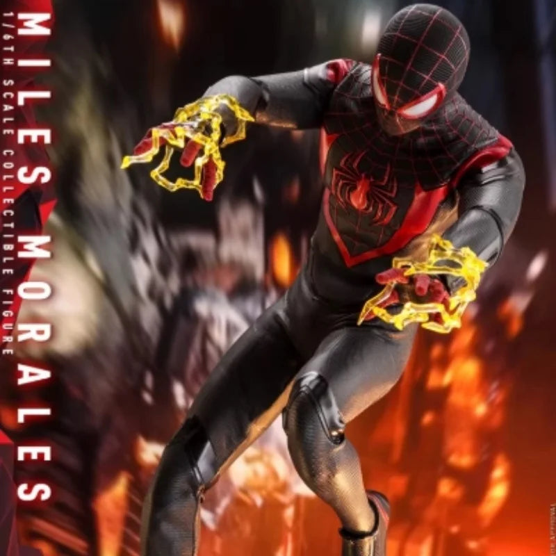 Hot Toys Ht 1/6 Vgm46 Spider Man Miles Morales Action Figure 29.5cm Collectible Figure Birthday Gift