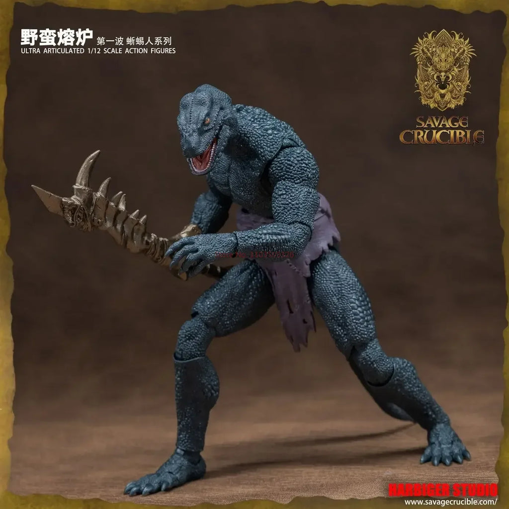 1/12 Anime Savage Crucible Figures Lizard Man Series Action Figure Pvc Models Statue Collection Toys Boy's Doll Ornament Gifts