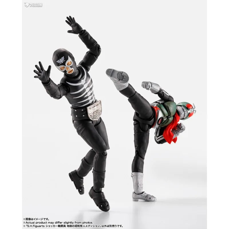 BANDAI Genuine S.H.Figuarts Series  Kamen Rider Shocker Soldier Finished Product Movable Model As A Gift Model Toy