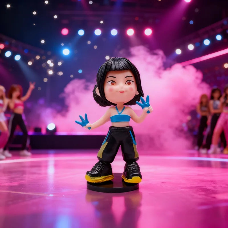 6-teiliges Set Neue Kpop Demon Hunters Figurenserie Anime Handgefertigtes Modell Trendige Schlafzimmerdekoration Junge Mädchen Geschenkbox