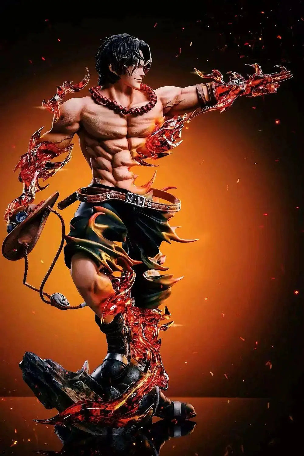 One Piece Ace Anime Figur Portgas·D· Ace Action Figur Statue Pvc Gk Modell Sammlung Puppe Schreibtisch Dekoration Spielzeug Geburtstag Geschenke