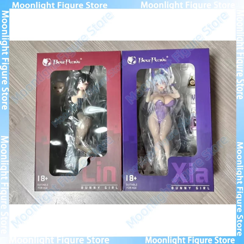 In Stock BearPanda Lin Xia Bunny Girl 1/6 28CM Desktop Cute Dolls Anime Action Figure Toy Gift Model Collection Hobbies