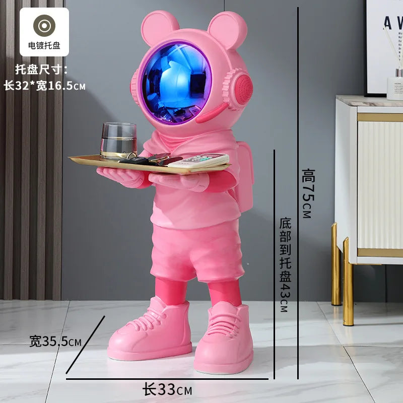 Astronaut Sculpture Luxury Nordic Figurines Large Living Room Aesthetic Home Decor Figurines Art Ornaments Modern Decorative