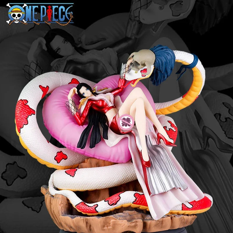 One Piece Empress Snake Concubine Empress  Boa Hancock Sitting Position Your Majesty Shichibukai Collectible Figures Model ﻿