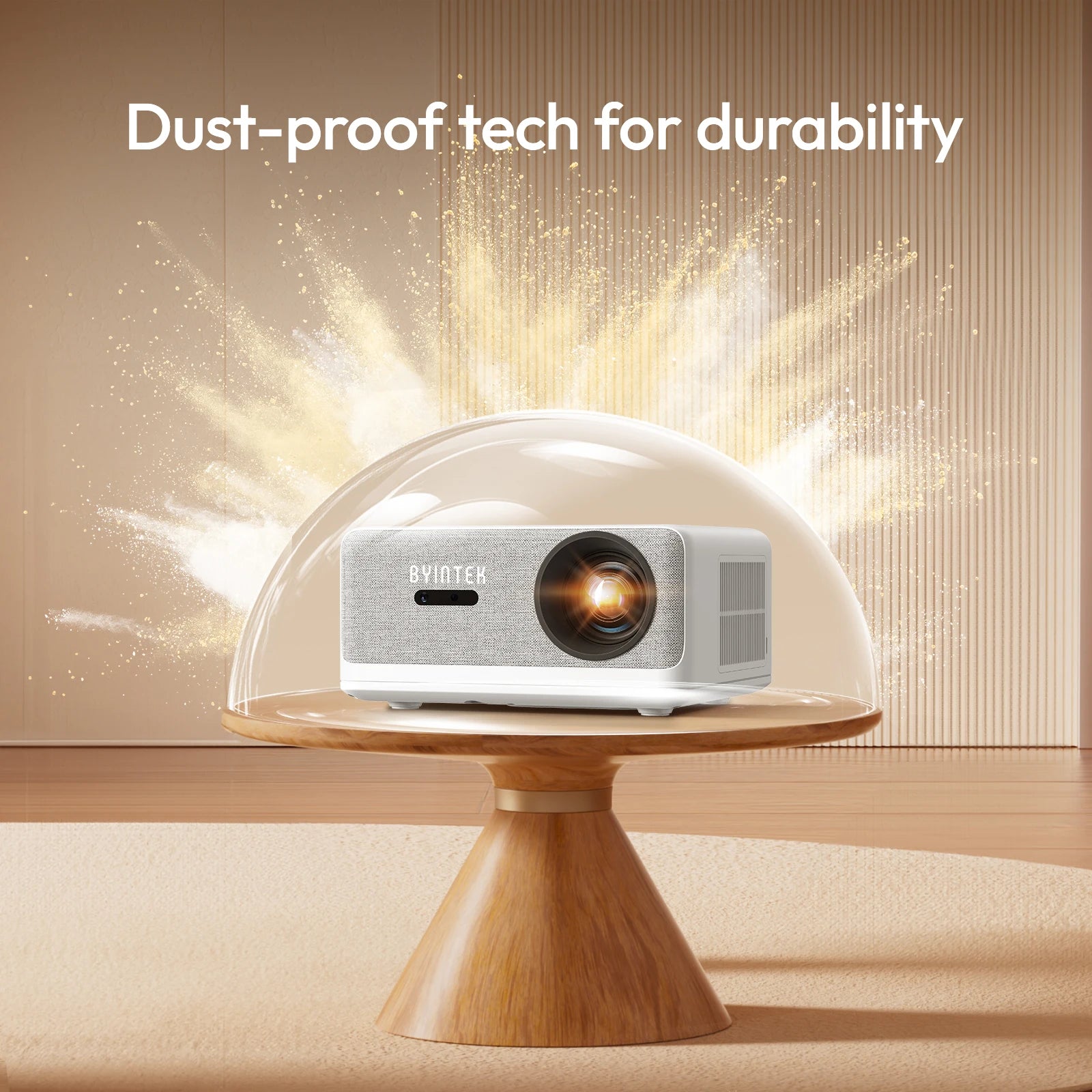 BYINTEK LOVE U14 Full HD 1080P Projector 4K  Smart Bluetooth WiFi 6 Supported 1250ANSI Auto Focus Home Theater Cinema Projectors