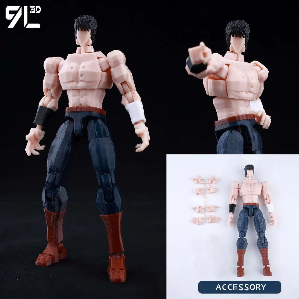 9L 3D Printed Roronoa Zoro One Piece Lucky Dummy 13 Movable Shapeshift Action Figures Mannequin Toys for Anime Lovers