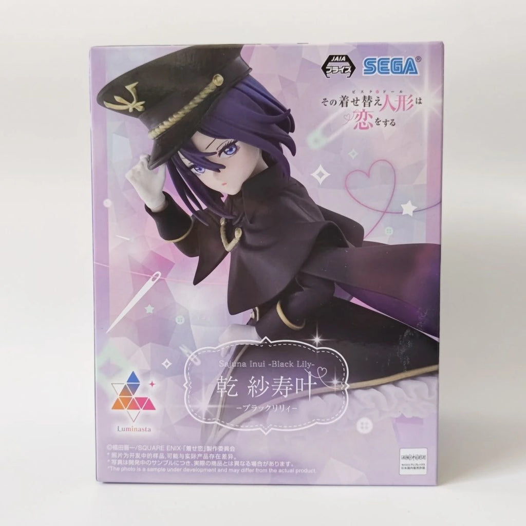In Stock SEGA Luminasta My Dress-Up Darling Sajuna Inui -Black Lily- 19CM PVC Anime Action Figures Model Collection Toy