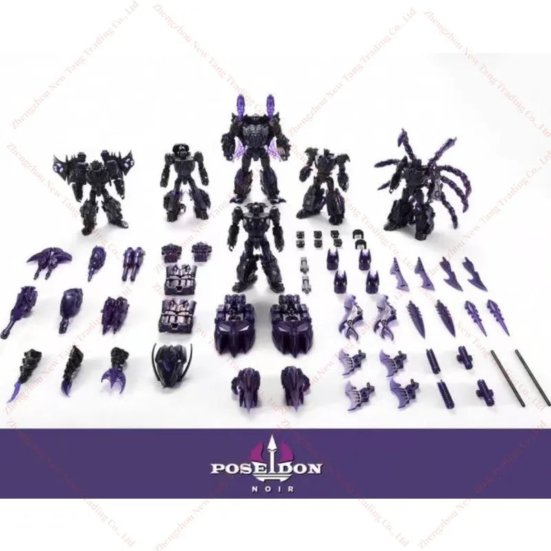 【In Stock】 Transformed Toys TFC Piranacon P01-06N 6-in-1 Black Purple Limited Edition Action Figures Toy Gift Collection