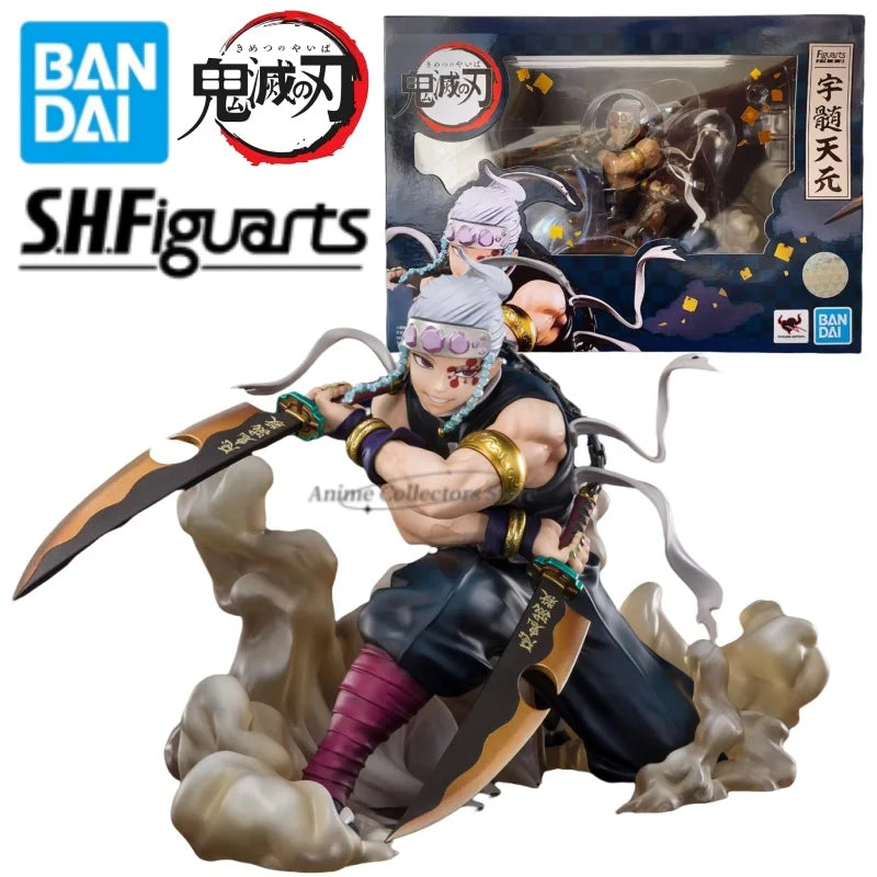 Original in Stock Bandai S.H.Figuarts Demon Slayer: Kimetsu No Yaiba Uzui Tengen Anime Character Toy Model Ornaments Collection