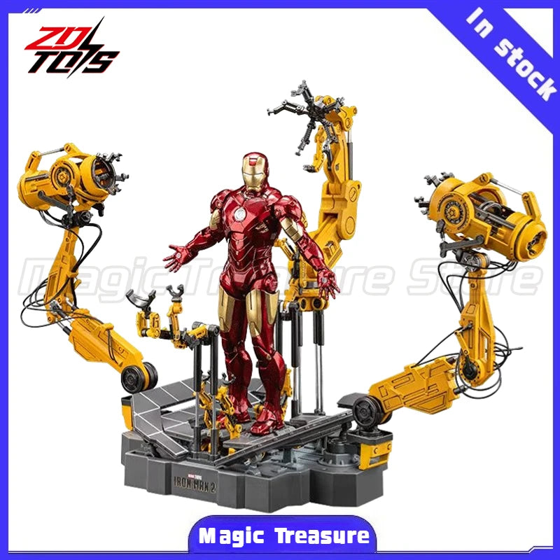 【MT】ZD TOYS Marvel MK4 MARKIVSUIT-UP GANTRY 1OTH-ANIVERSARYSERIES 1/10 Action Figure Toy Collection