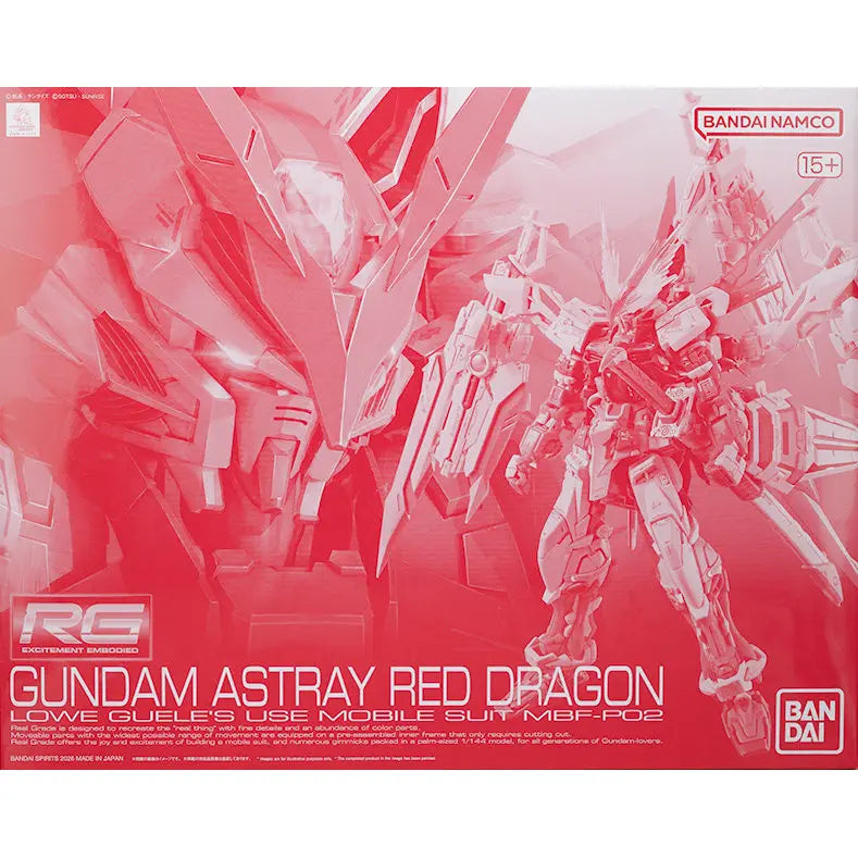 Fast Shipping Bandai Anime GUNDAM ASTRAY RED DRAGON RG 1/144 Original Model Toys Action Figure Collectible Ornament Children Kid