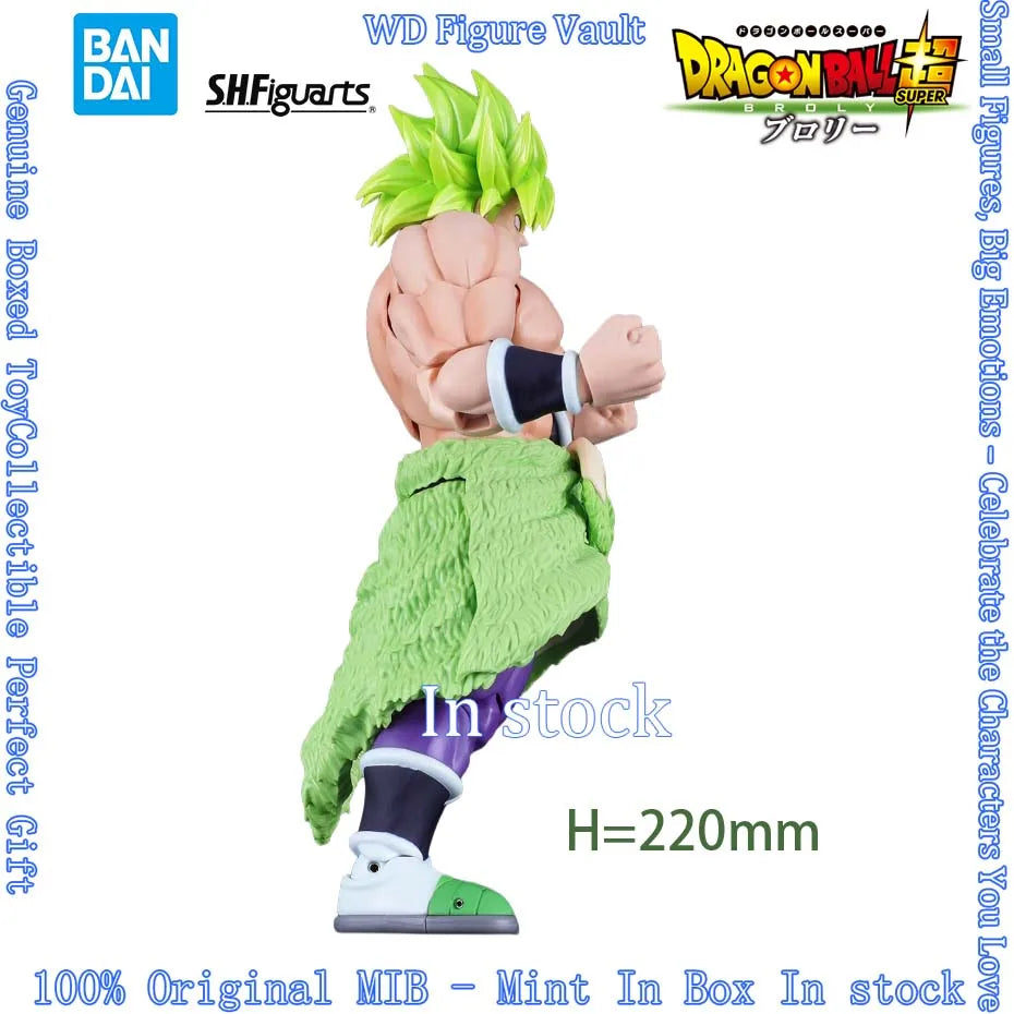 In stock Bandai S.H.Figuarts Super Saiyan Broly Full Power Dragon Ball Super Broly  Figures Anime Model Genuine Boxed Toy Gift