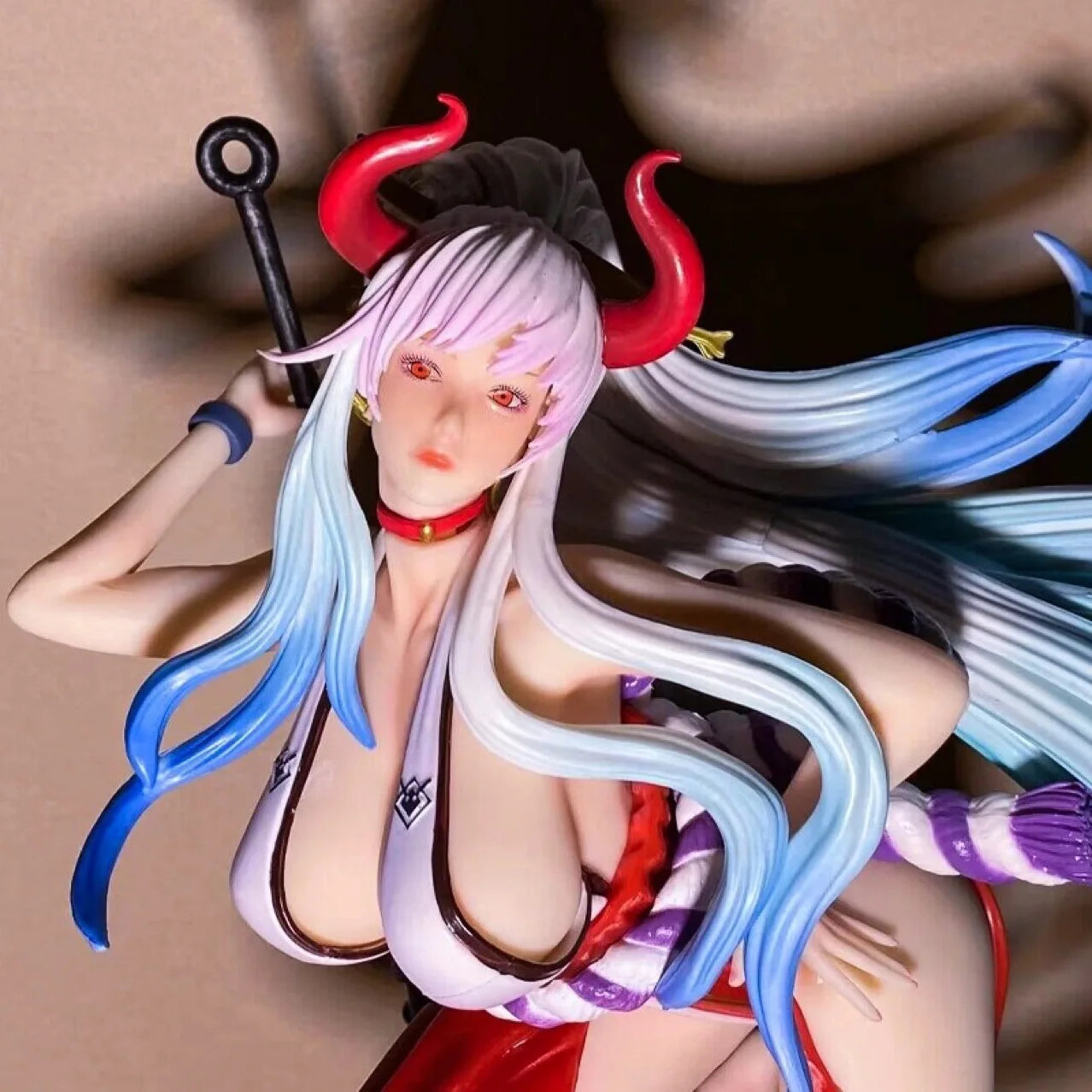 45,5 cm One Piece Yamato Stehende Anime-Mädchen-Figur Modell Gk Große Statue Jungensammlung Desktop-Dekoration Ornament Spielzeug Geschenke