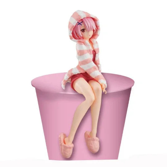 25cm Re:ZERO Starting Life in Another World Anime Figure Rem & Ram Twins Action Figure Rem/Ram Figure Collection Model Doll Toys