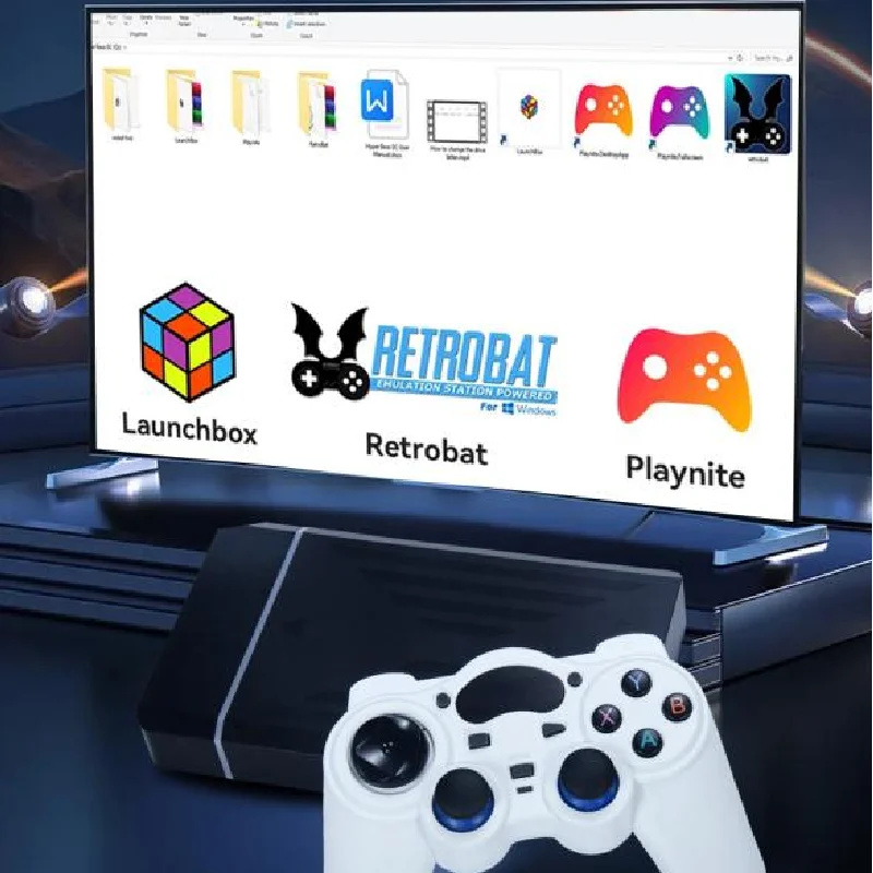 12TB Gaming HDD with Hyperspin&Launchbox&Retrobat&Playnite OS with 100000+ Retro Video Games for PS3/PS2/PS1/PSP/WII/WIIU/SWITCH