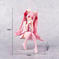 New Anime 23cm Hatsune Miku Kawaii Virtual Singer Miku Manga Statue white wedding dress girl PVC Action Figure Collectible Toy