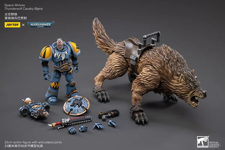 Original in Stock JOYTOY Space Wolves Thunderwolf Cavalry Bjane 1/18 Figures Model Toys Gifts Collection Ornaments