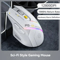 Inphic PG1 жична геймърска мишка RGB светлинно излъчваща макро програмиране 12800DPI 6 клавиша компютърна мишка 1000hz честота на запитване