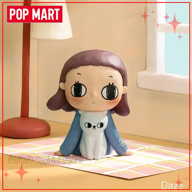 POPMART Nyotas Flauschige Life Series Mystery Box Аниме Сладка екшън фигурка Колекция Модел Настолни орнаменти Кукли Играчки