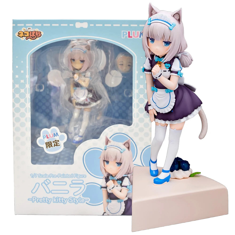 20.5CM Anime NEKOPARA Figure Pretty kitty Style Chocolates Vanilla Action Figure Model PVC Static Toys Gift Doll Cat Maid