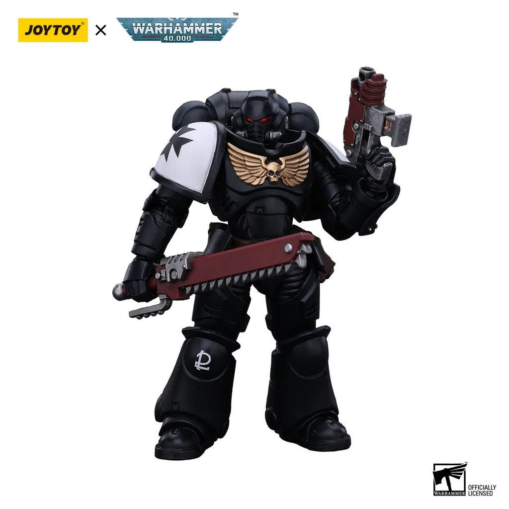 【In Stock】JOYTOY Warhammer 40K Space Marines Black Templars Outriders Brother Valtus 1/18 Action Figure
