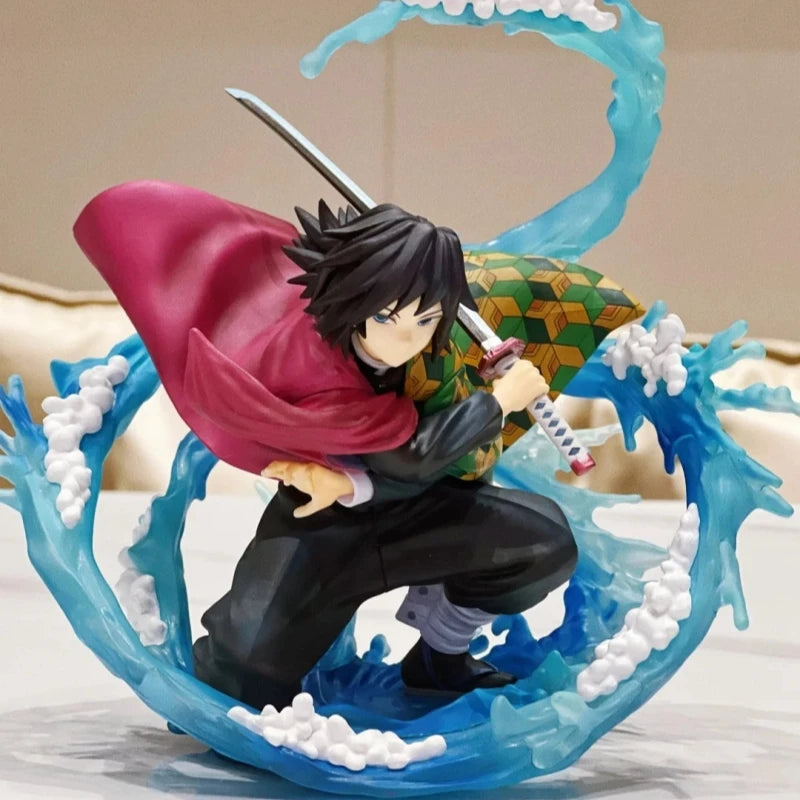 Dämonentöter Giyuu Tomioka Anime Actionfigur 17 cm PVC-Sammlung Modell Spielzeug Desktop Ornament Geschenk zum Geburtstag