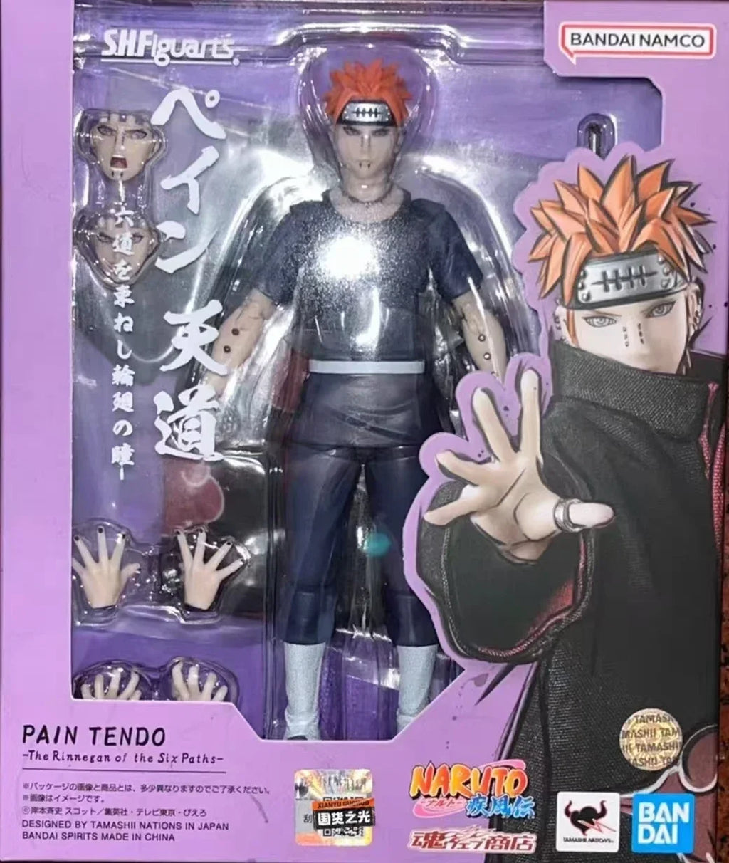 In Stock Bandai Original S.H.Figuarts SHF Naruto PAIN TENDO The Rinnegon of the Six Patks Edition Anime Action Figure Toy Gift