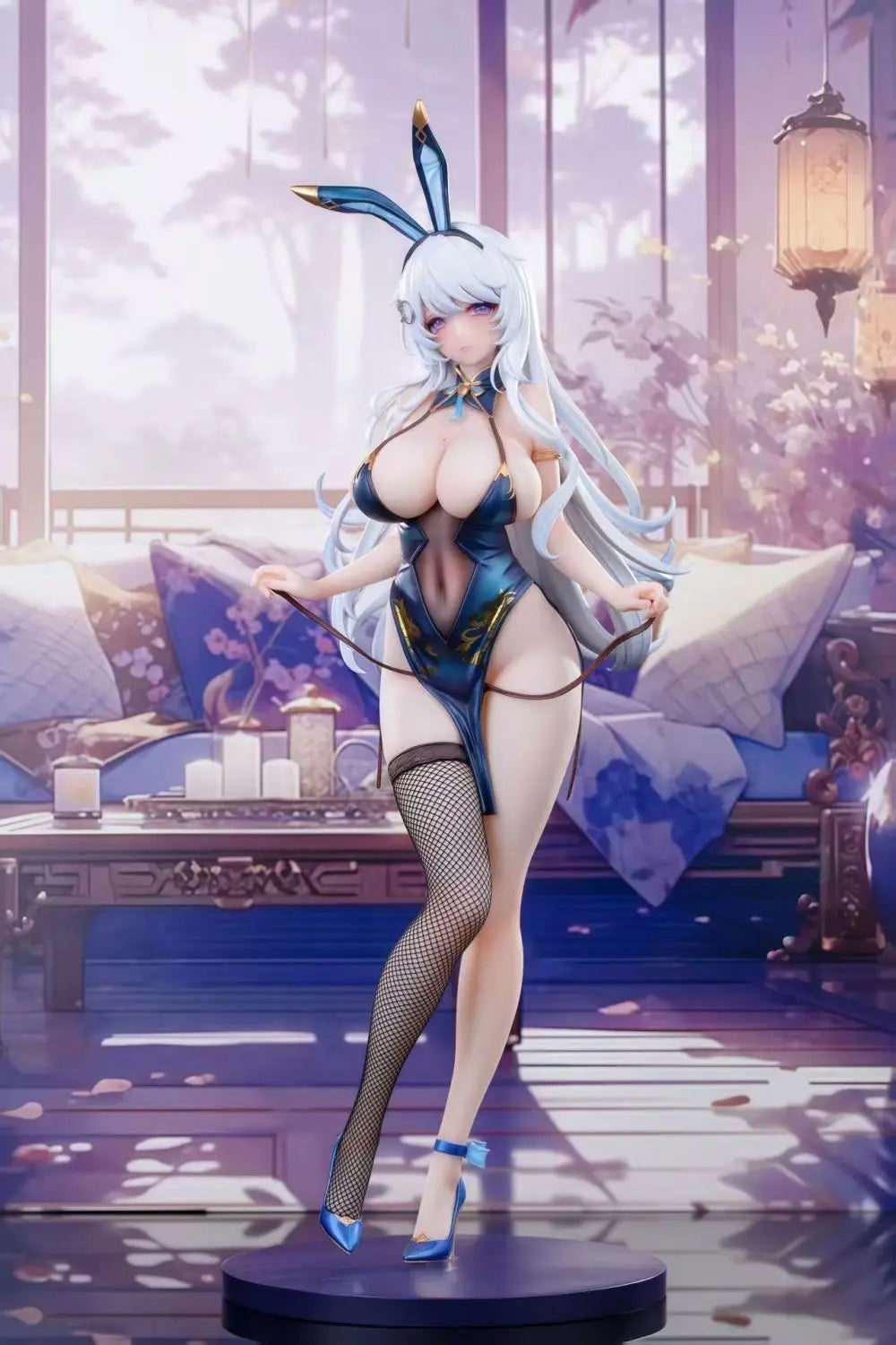 Bunny Girl Figures Beautiful Sexy Cheongsam Girls Figurine Anime Machi Figure Pvc Collection Statue Decora Toys Halloween Gifts