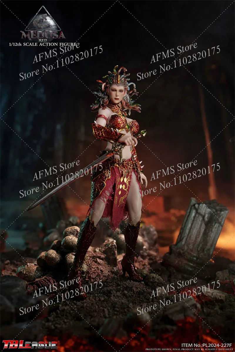 TBLeague PL2024-227 1/12 Scale Collectible Figure Medusa Greek Mythical Snake Haired Witch 6" Women Soldier Action Figure Model
