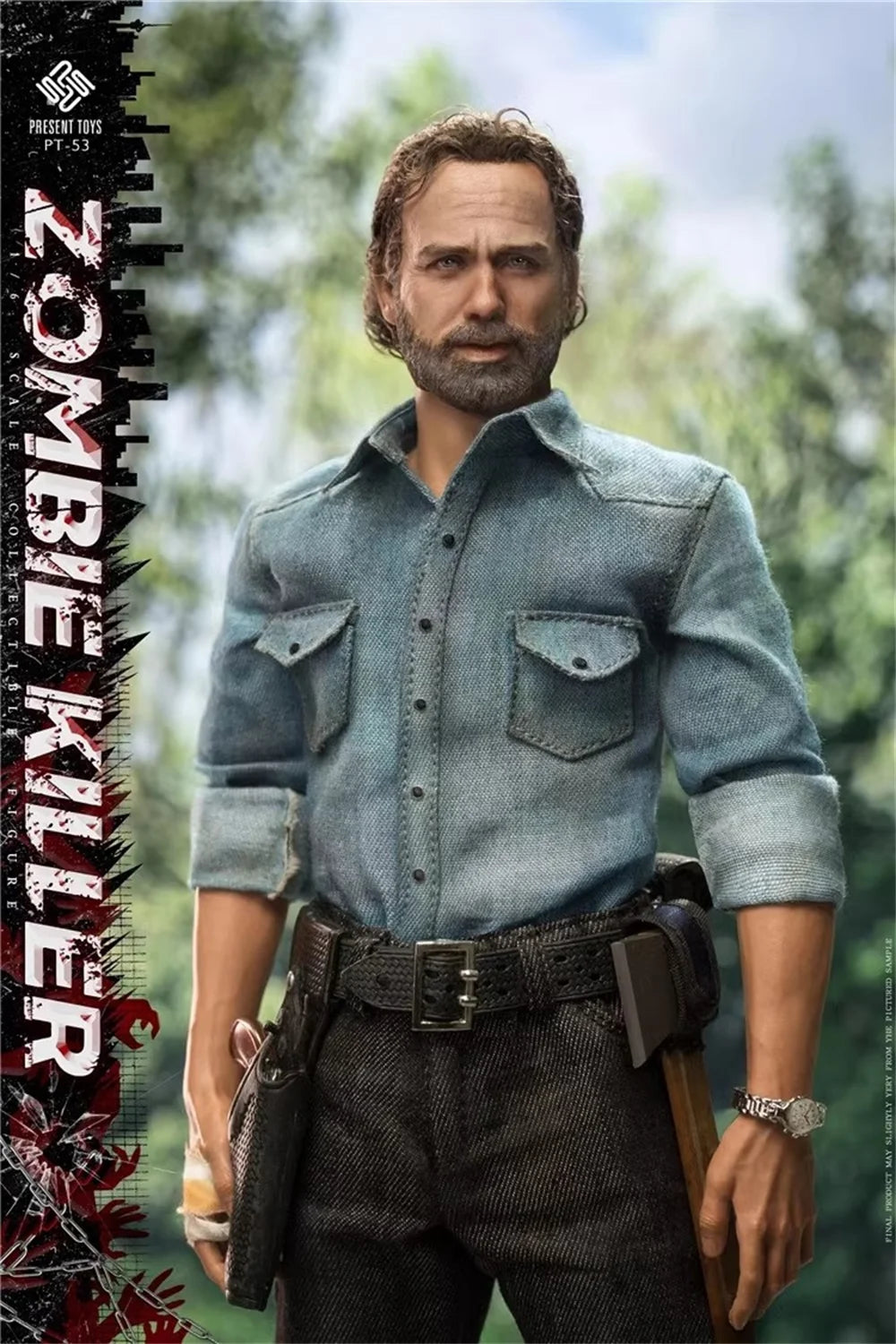 In Stock For Sale 1/6 Present Toys PT-sp53 The Walking Dead Rick Guy Warrior Solder Full Set Moveable Action Figure For Collect