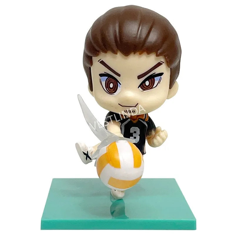 Volleyball Junior Model Decoration Multi-character Doll Q Version Collection Model Anime Desktop Decoration Christmas Toys Gift