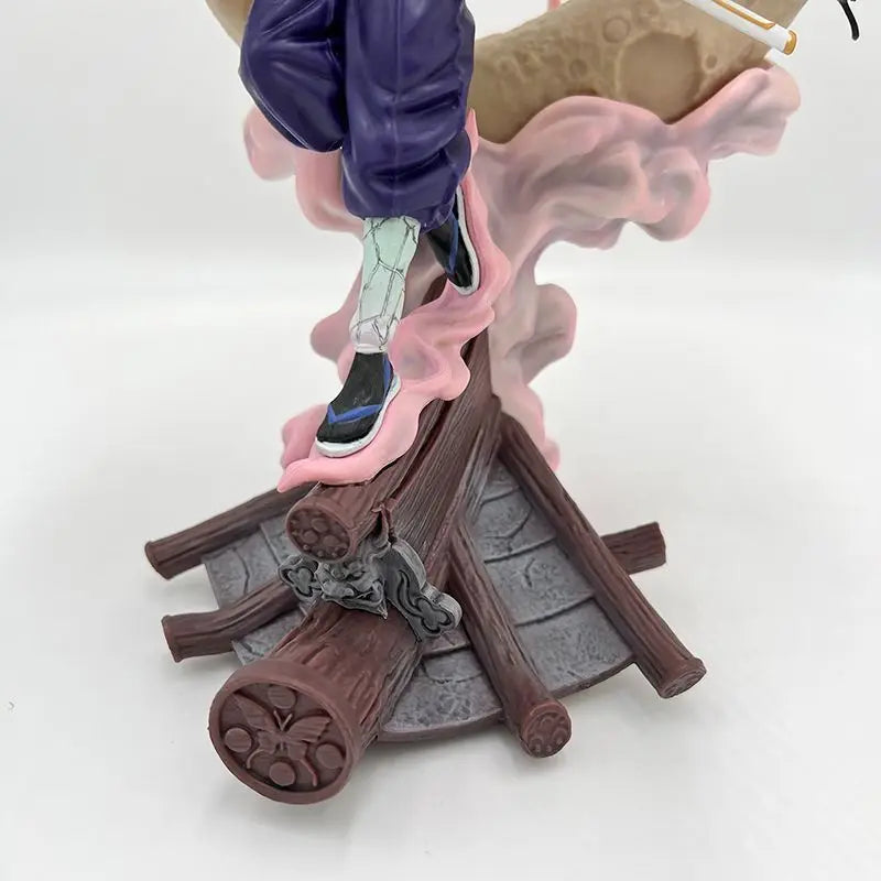 Anime Demon Slayer Figure Kochou Shinobu Anime Figure With Light Kochou Shinobu Figurine Pvc Statue Ornament Model Doll Kid Gift
