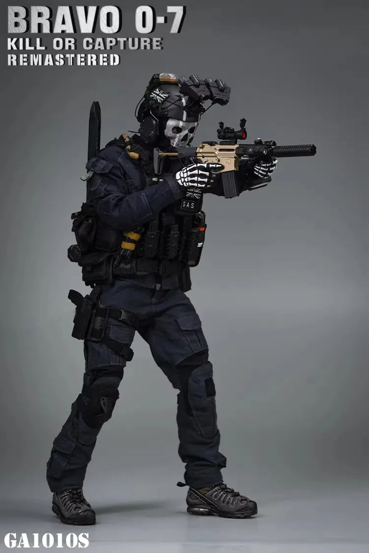 Easy&Simple ES GA1010S 1/6 Scale Soldier Bravo 0-7 Kill Black Version Full Set 12" Action Figure Model Toy In Stock