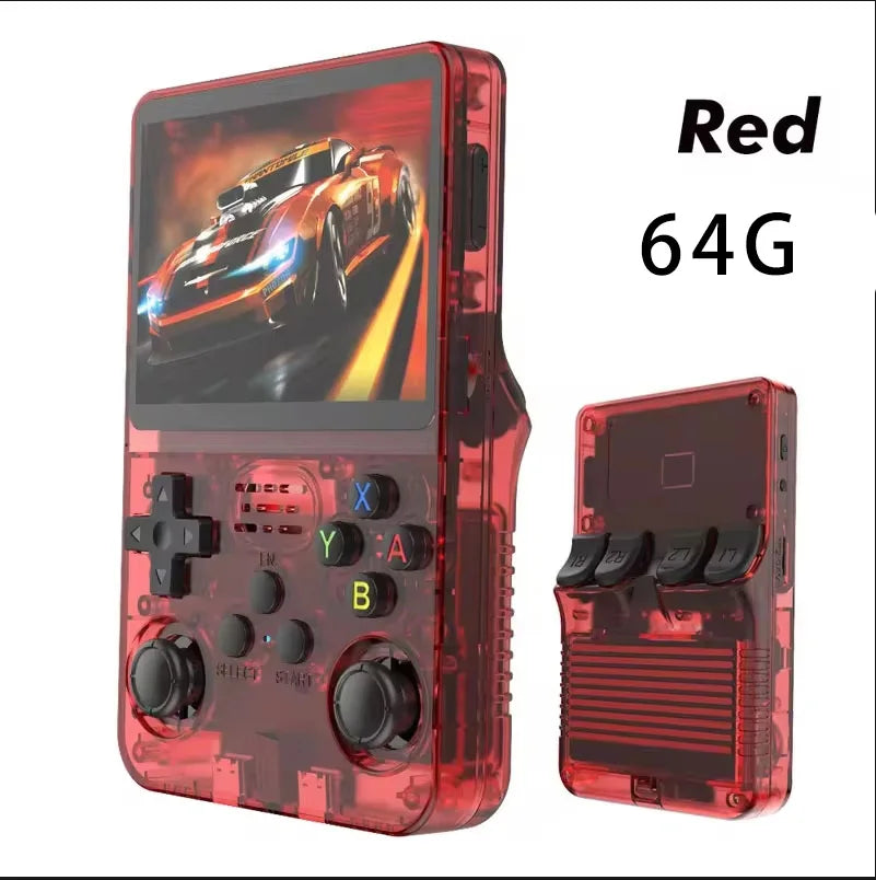 R36S Classic Retro Game Console with ARKOS System Video Games Single Card Portable Hand-held Gaming Console Kids Gift 3.5 Inch