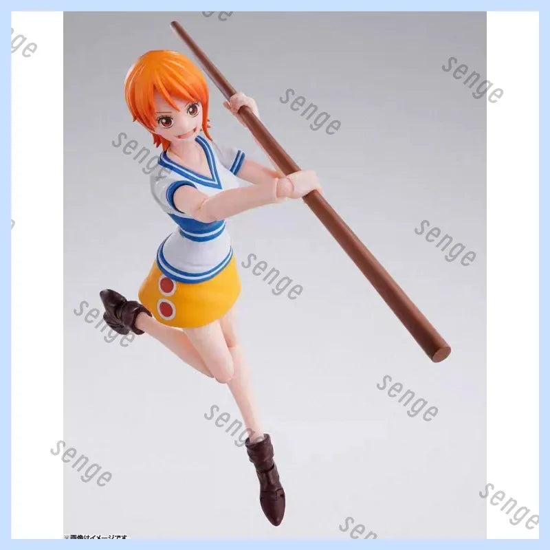 [Genuine in stock] Bandai SHF One Piece East China Sea Chapter Straw Hat Pirates Nami Early Stage Action Figure Collection Gift