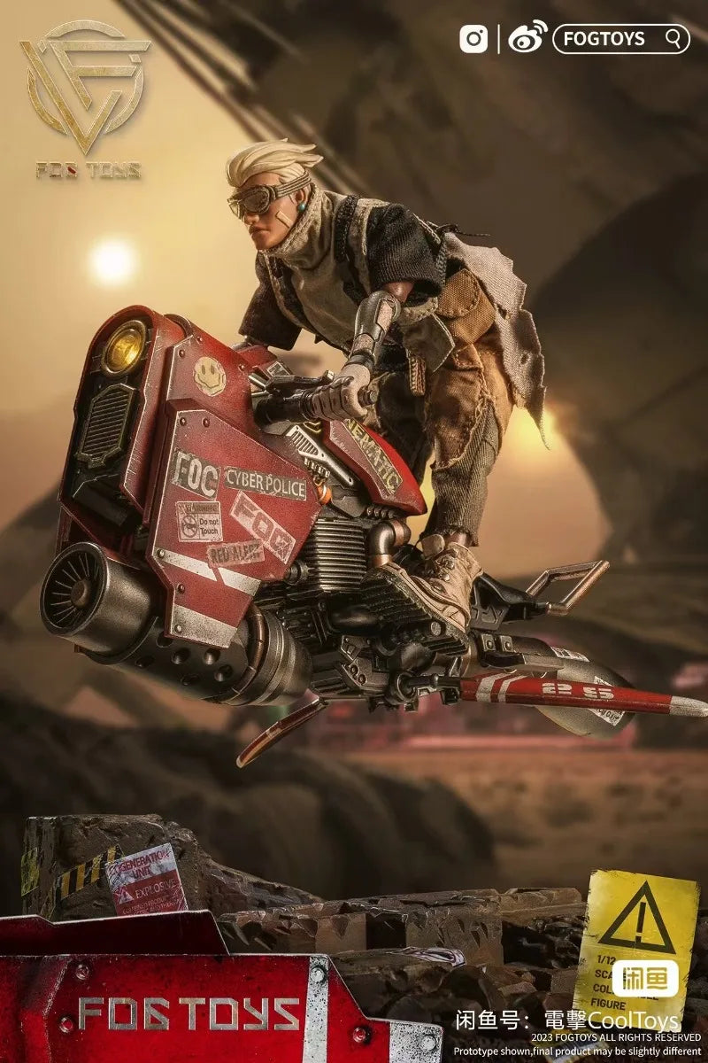 FOG TOYS Genuine Alphabet Series Cyberpunk Wasteland Motorcycle Spaceship Battle Girl 1/12 Series Action Figures Model Toys Gift