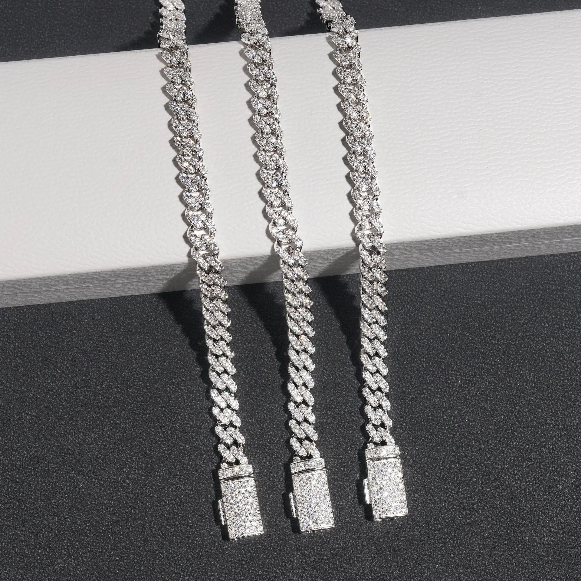 6mm Moissanite Halskette Kette Für Frauen Original S925 Sterling Silber Männer Luxus Diamant Kubanischen Kette Anhänger Mode