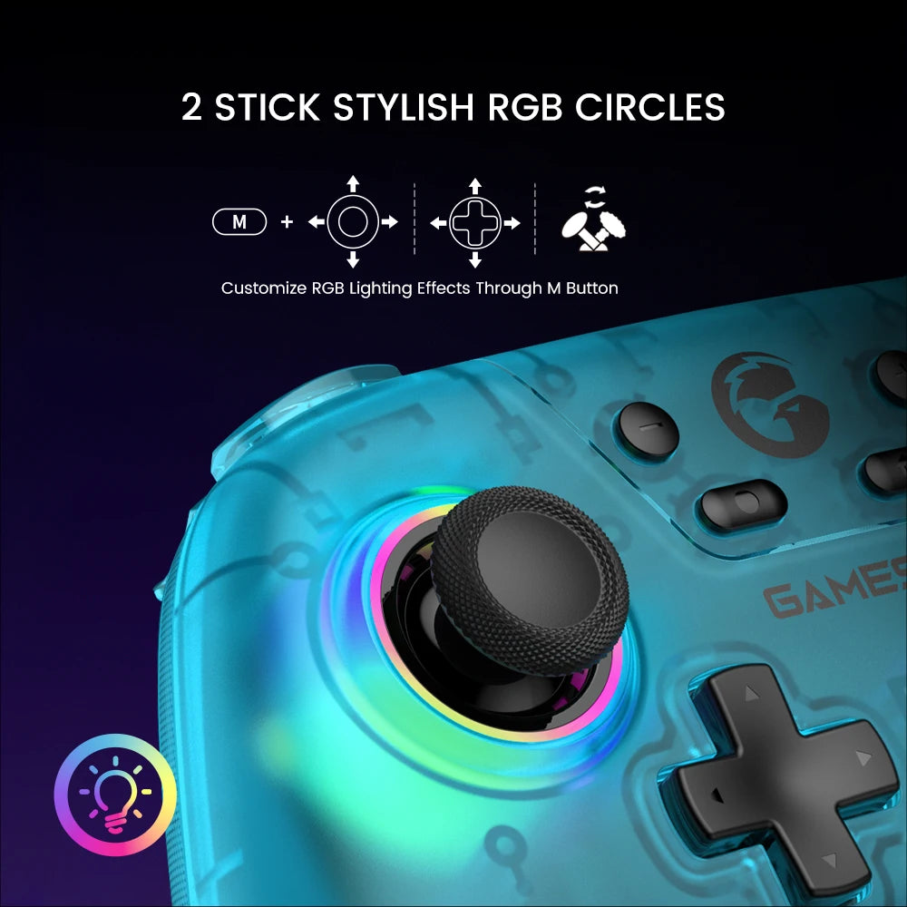 GameSir Nova Wireless Switch Controller Bluetooth Gamepad Hall Effect Joystick for Nintendo Switch iPhone Android Phone PC
