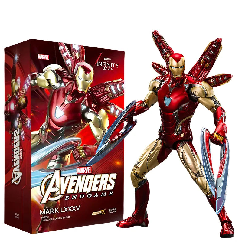 Originales ZD Toy 10TH- Aniversary Series Iron Man Mark 85(2.0) Light 1:10 Scale Iron Collection Infinity Saga Figure Toy