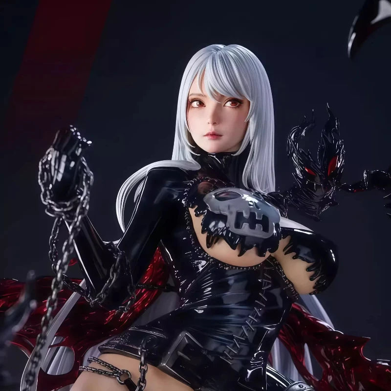 Lady Devimon Digimon Anime 48cm Gk Figure Painted Collectible Statue Desk Setup Pc Case Ornament Gift For Anime Fans Collectors
