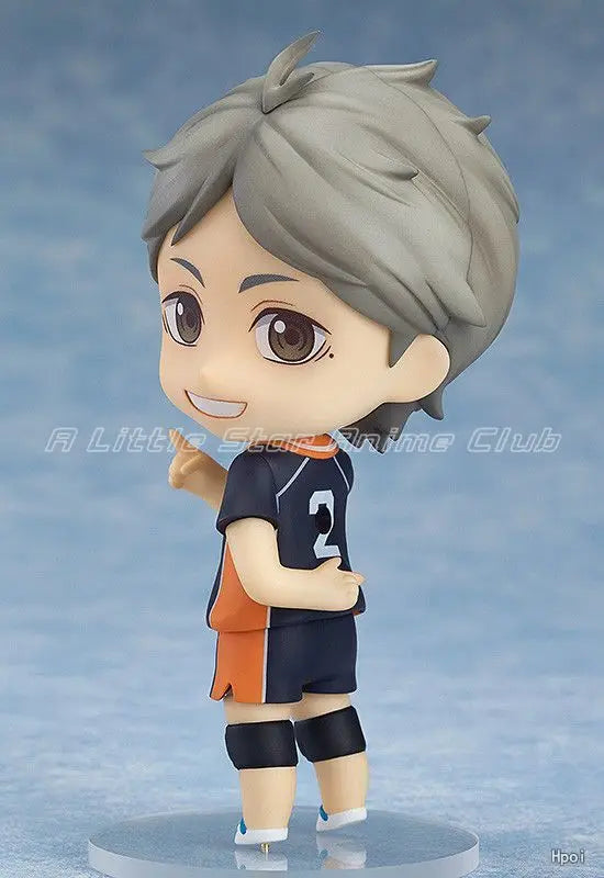 In Stock Original GSC Q Version Humanoid 665 Volleyball Boy Season 3 Koshi Sugawara Anime Figure Model Collection Gift
