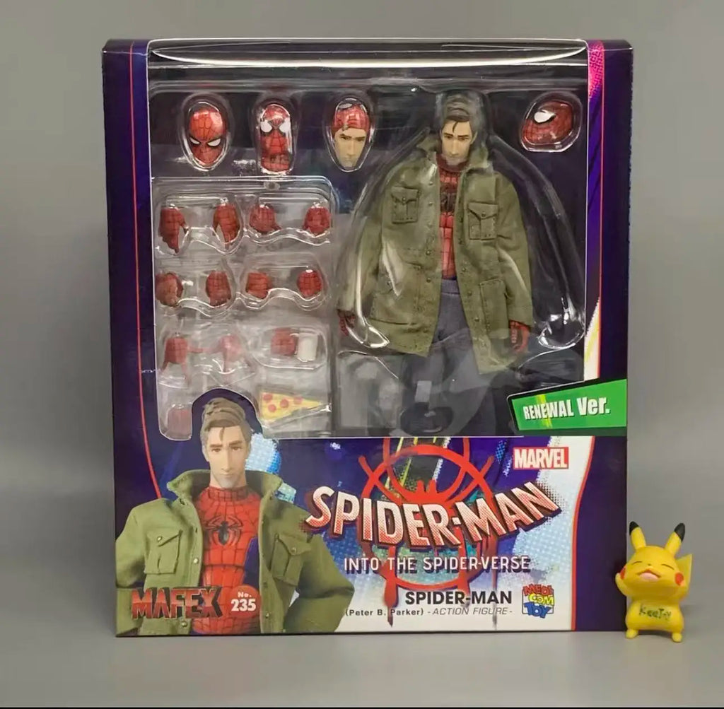 In Stock Original MAFEX No.235 Spider-Man Peter B Parker Spider-Man Action Figure Model Collection Toy Gift