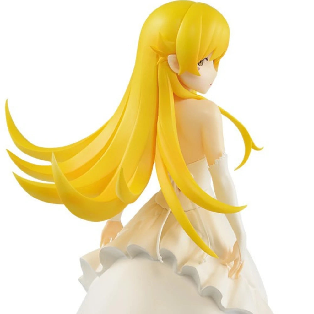 In Stock Bandai Original Genuine Banpresto Monogatari Series Oshino Shinobu Wedding Dress EXQ Figure 21cm Collections Model Toys