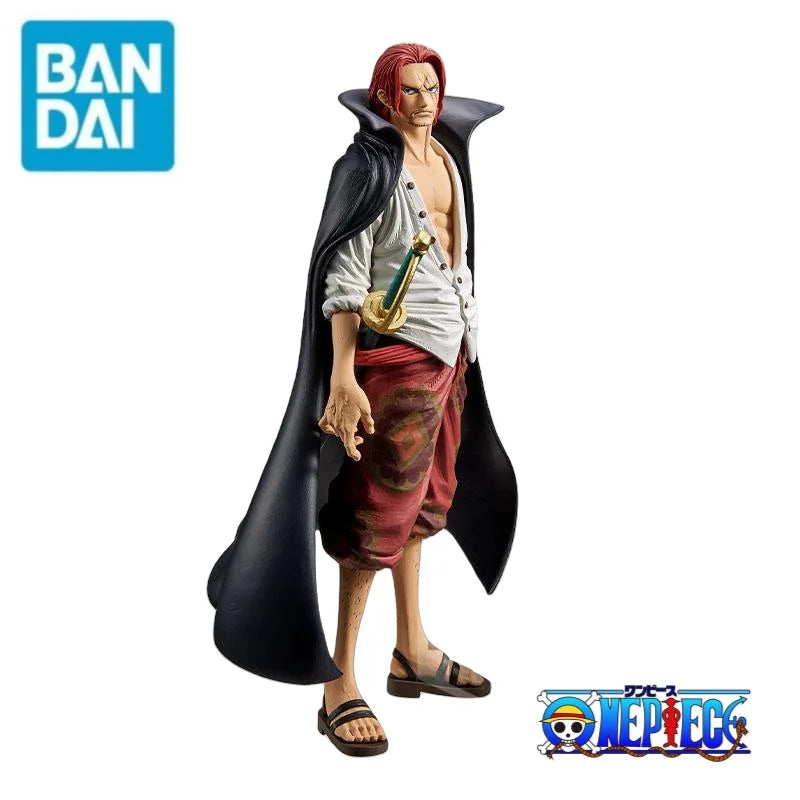 Auf Lager: Original Bandai One Piece Banpresto Shanks 100% Original Anime Merchandise Figur Ornamente Spielzeug Modell Weihnachtsgeschenke